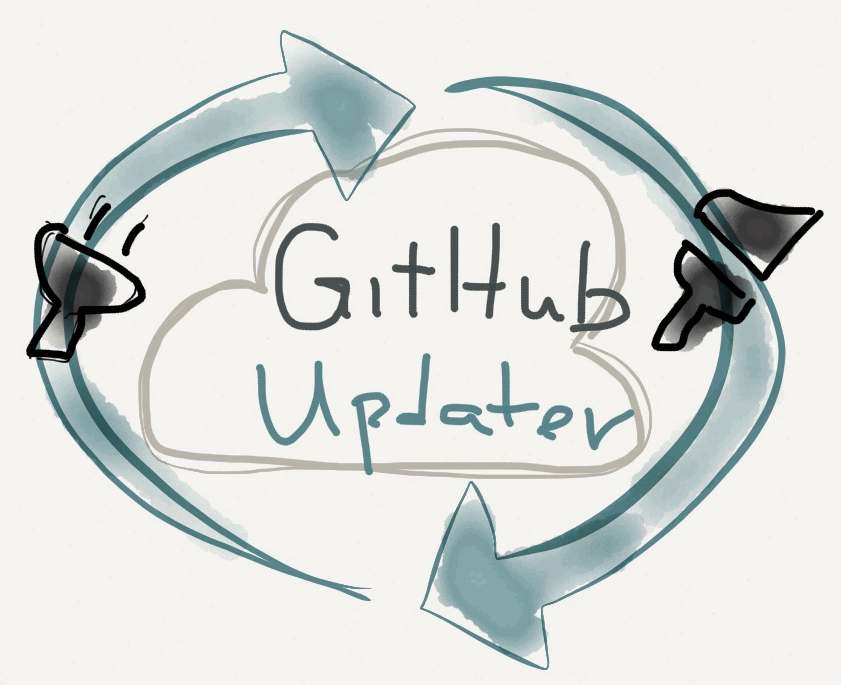 GitHub Updater logo concept